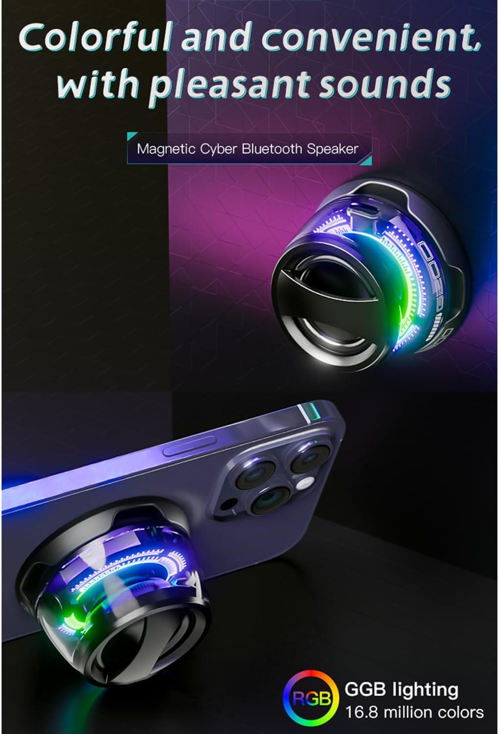 Altavoz Bluetooth magnético multifuncional